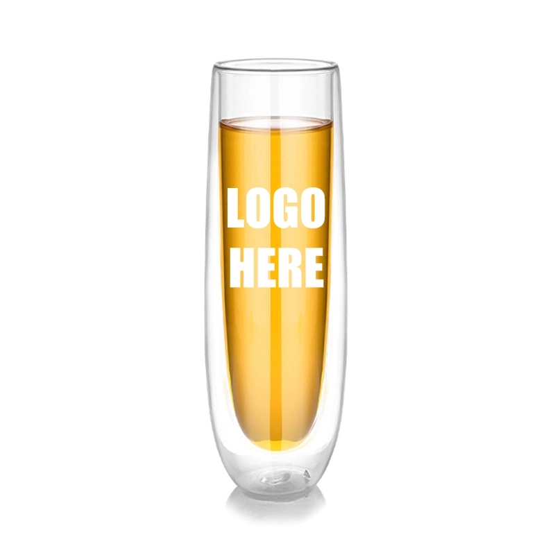 Custom 5 oz Double-Walled Champagne Flute 3