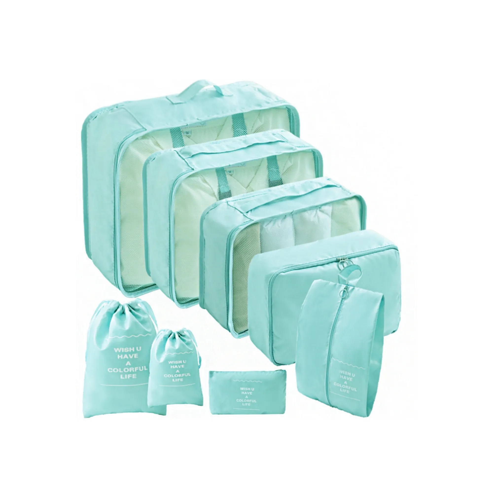 8-Piece Clothing Organizing Cubes 15.7" x 4.3" x 11.8" 10
