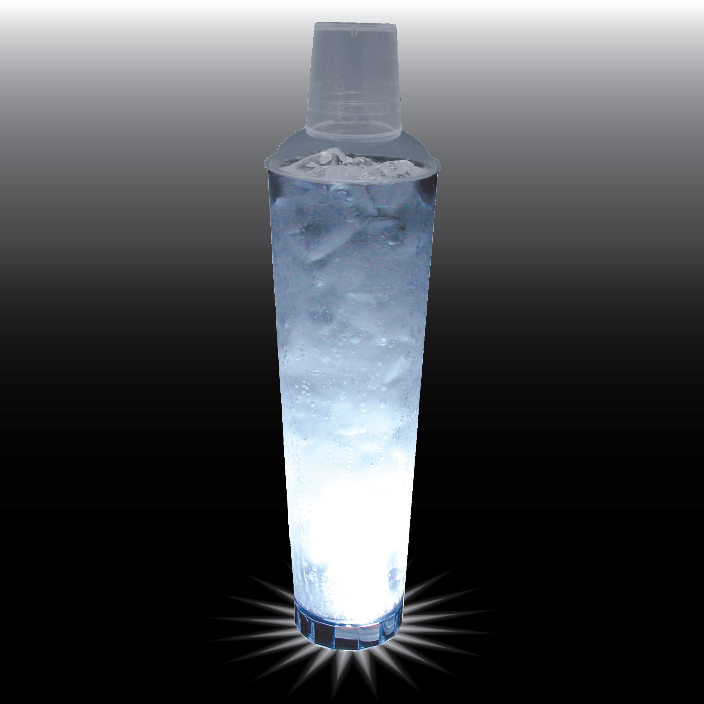 32oz Single Light 3 Piece Large Volume Plastic Cocktail Shaker 8