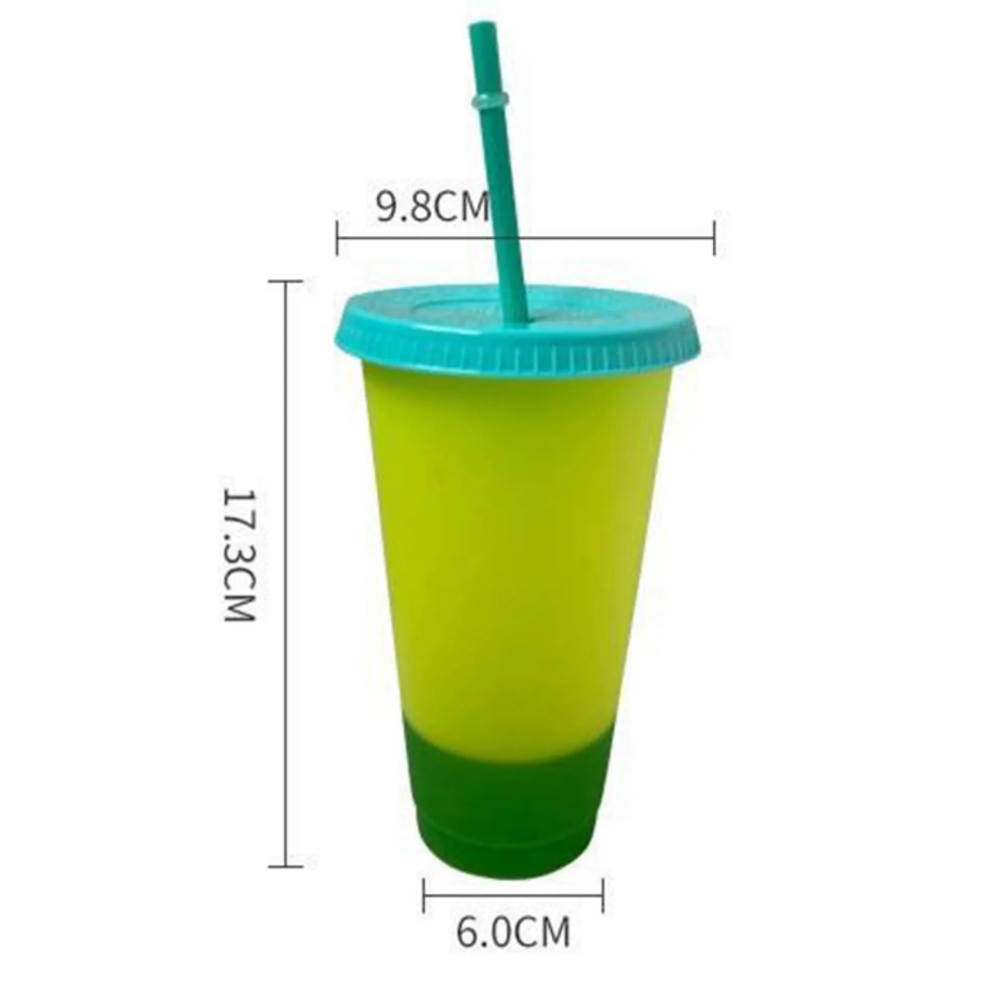 24oz Plastic Tumbler with Straw Lid 3