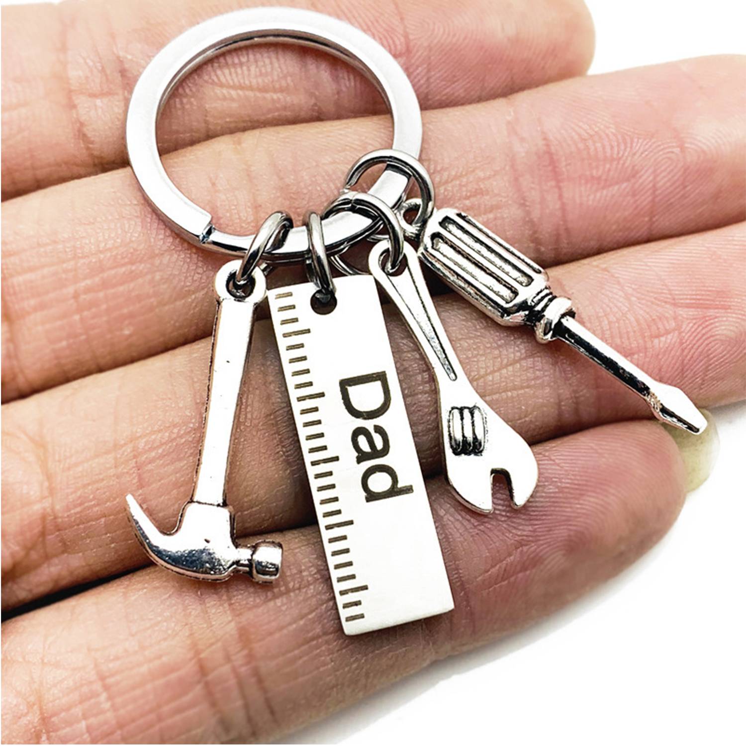 Mini Tool Shape Stainless Steel Keychain 6