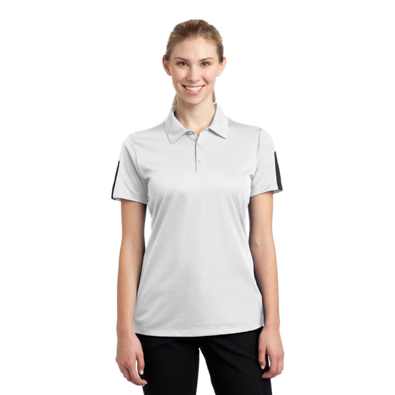 Sport-Tek Women's PosiCharge Active Textured Colorblock Polo. 29