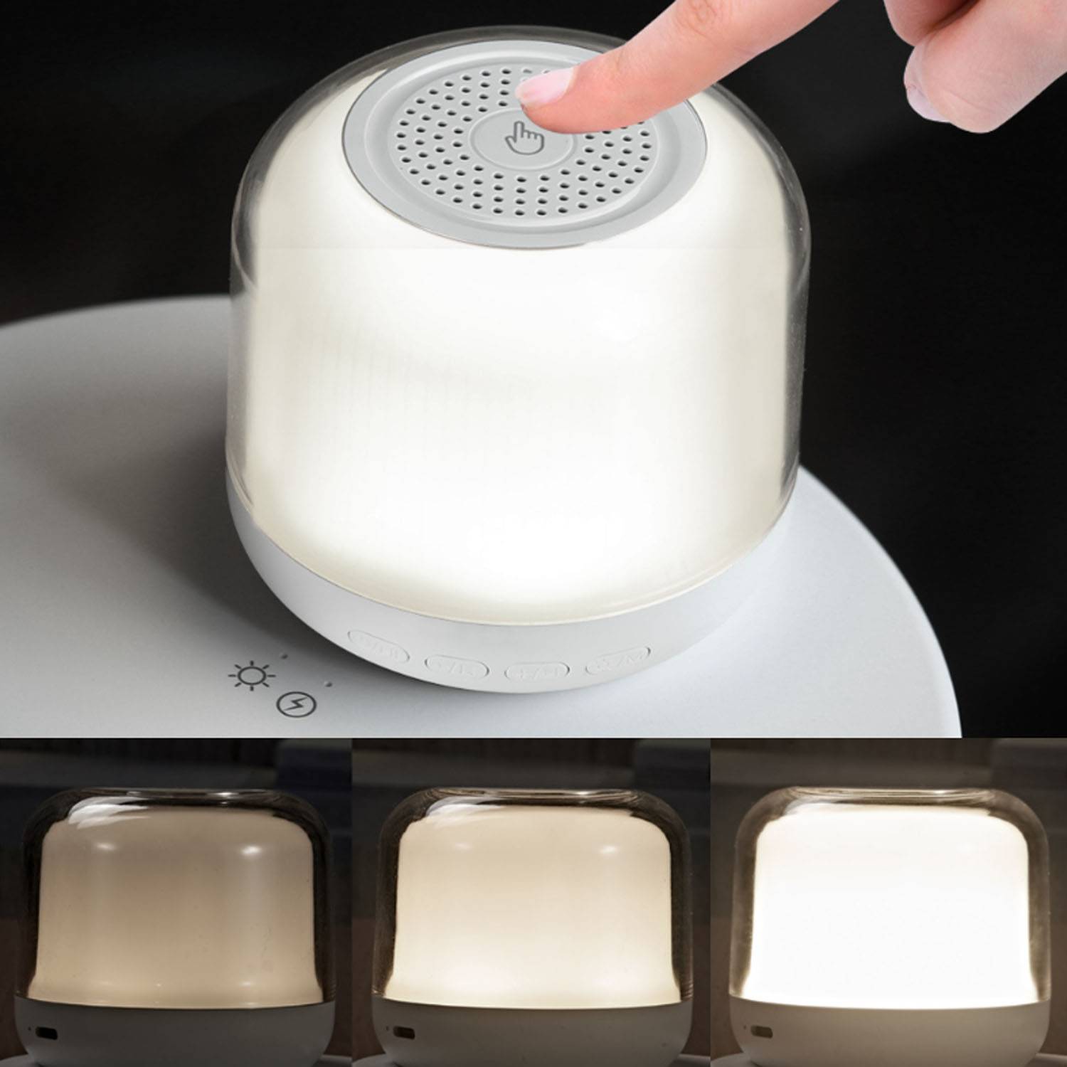Wireless Fast Charging Station with Night Light and  Speaker 1