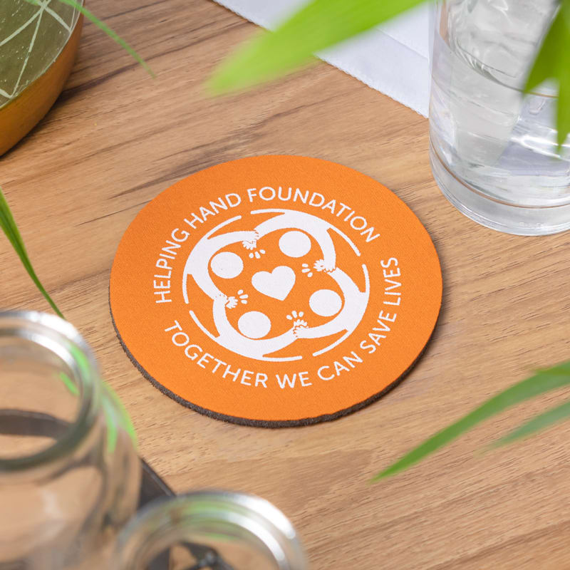 4 Inch Round Foam Coasters 38