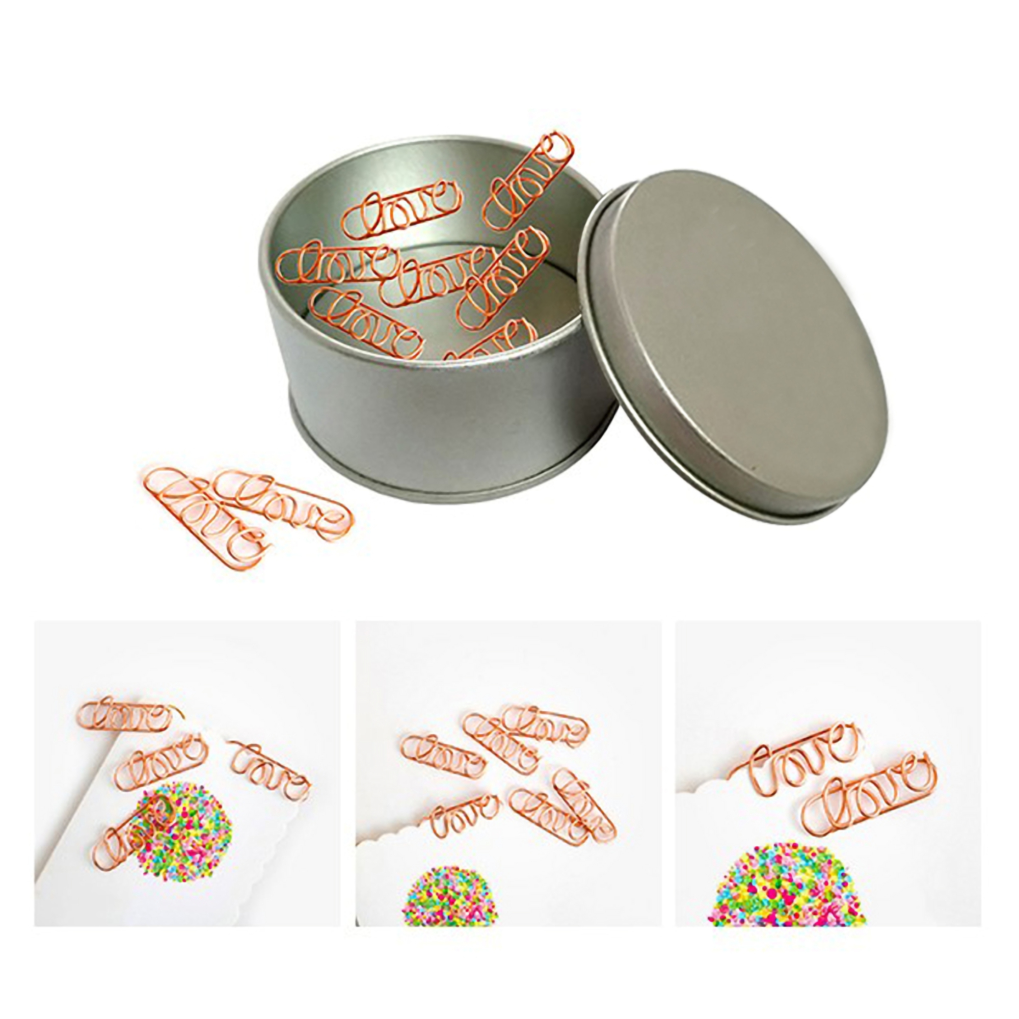 Love Paper Clips w/Tin Container 3