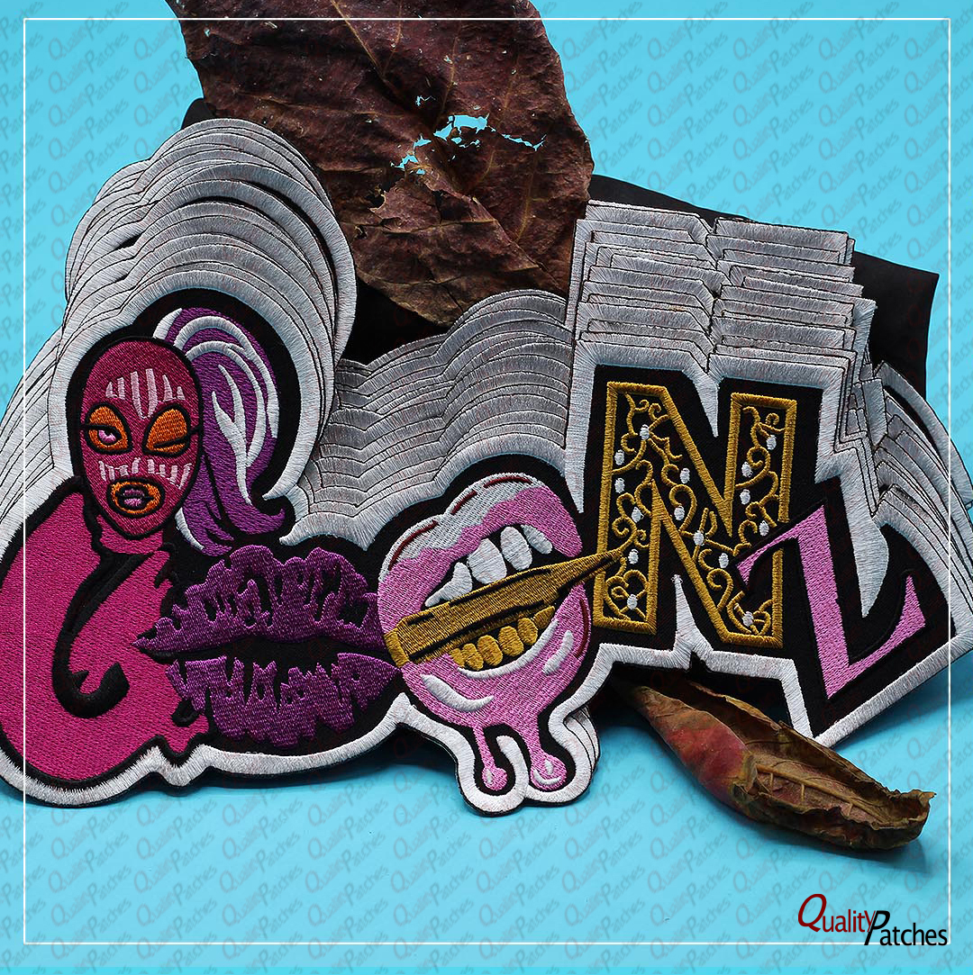 Custom Die Cut Embroidered Patches 35