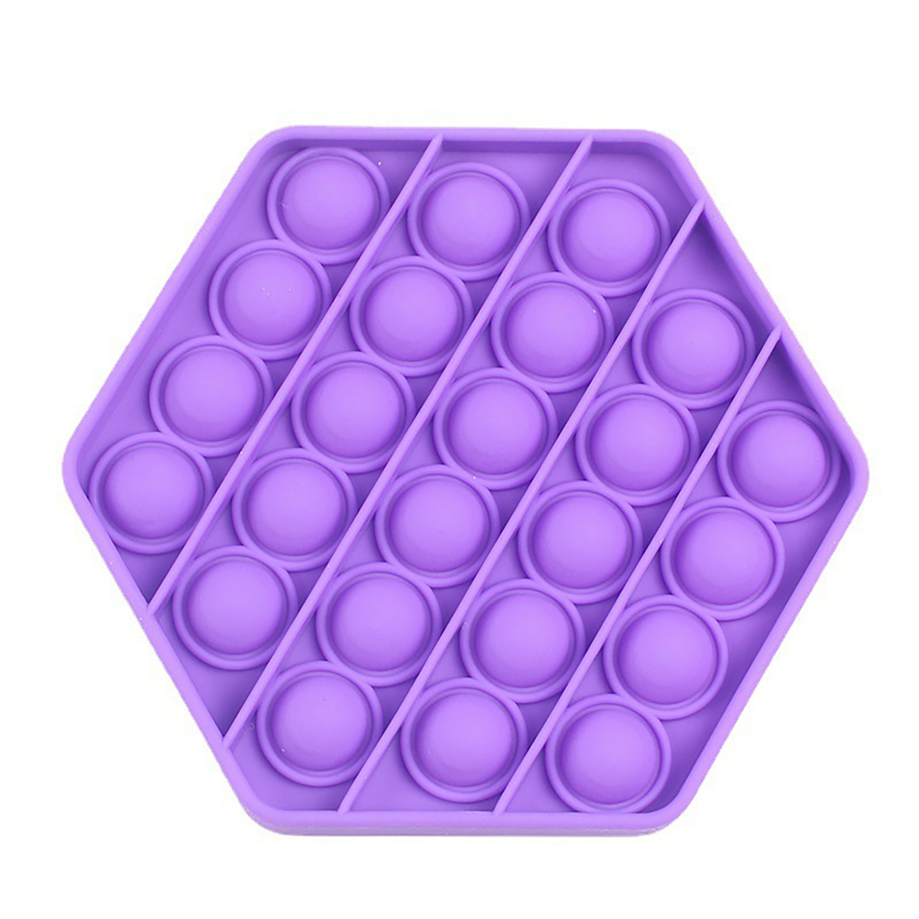 Hexagon Push Pop Fidget Toy Bubble Sensory for Anxiety & Stress Relief 8