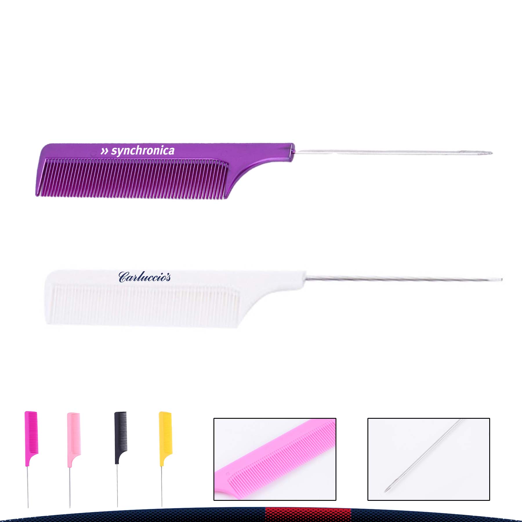 Metal Rat Tail Comb 6