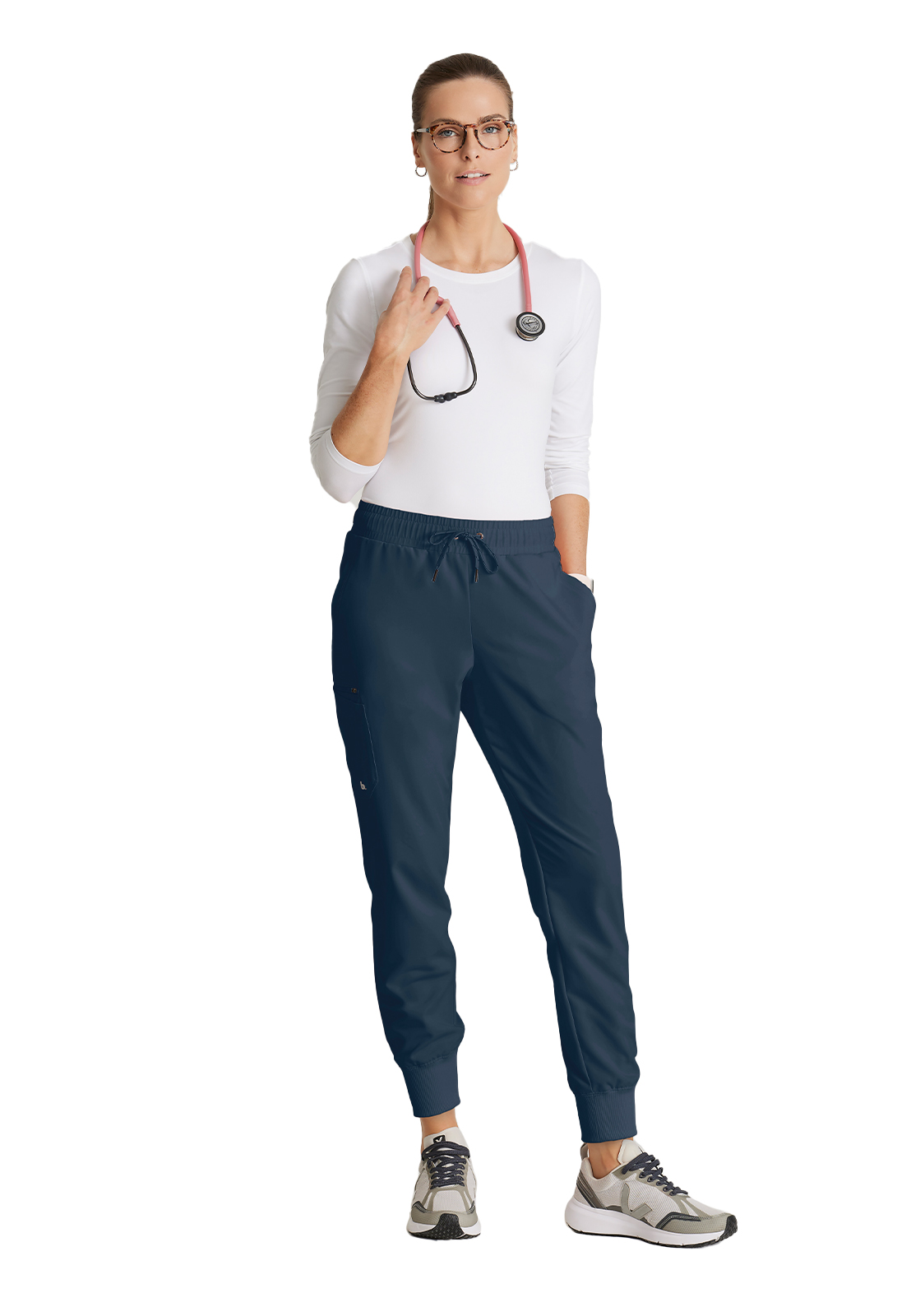 Barco Unify - Women's Five-Pocket Rib Knit Cuff Union Jogger Scrub Pant 14