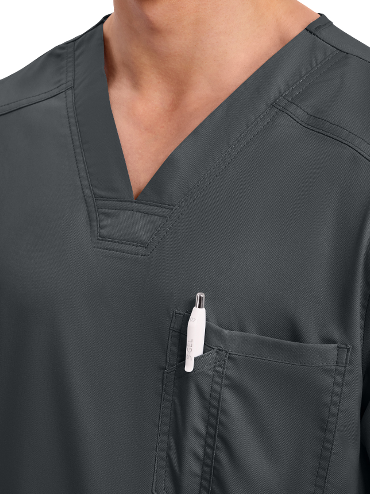 Cherokee - Workwear Revolution - Men's 1-Pocket Tuckable V-Neck Top 1