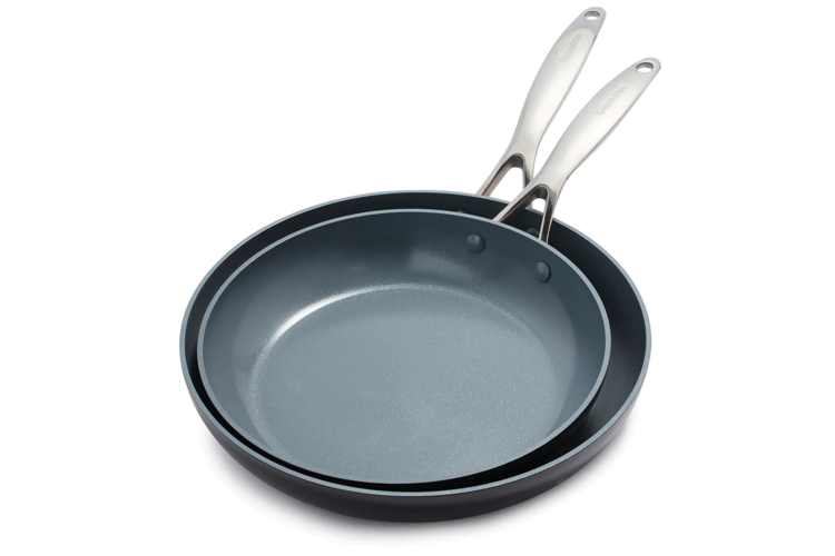 GreenPan Valencia Pro Ceramic Non Stick 10 and 12-inch Frypan Set 1