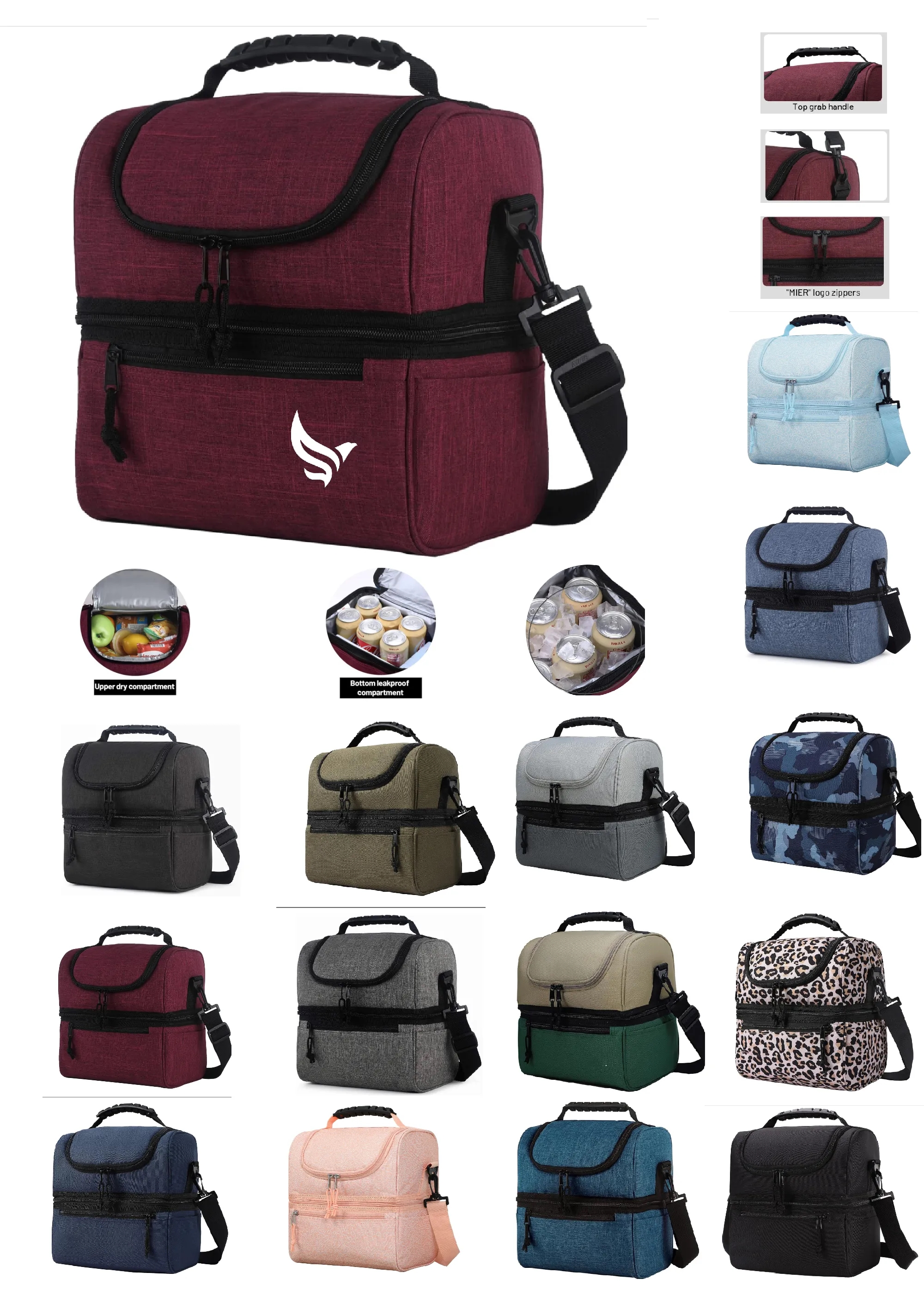 Insulated Lunch Bag with Embroidered Logo 4