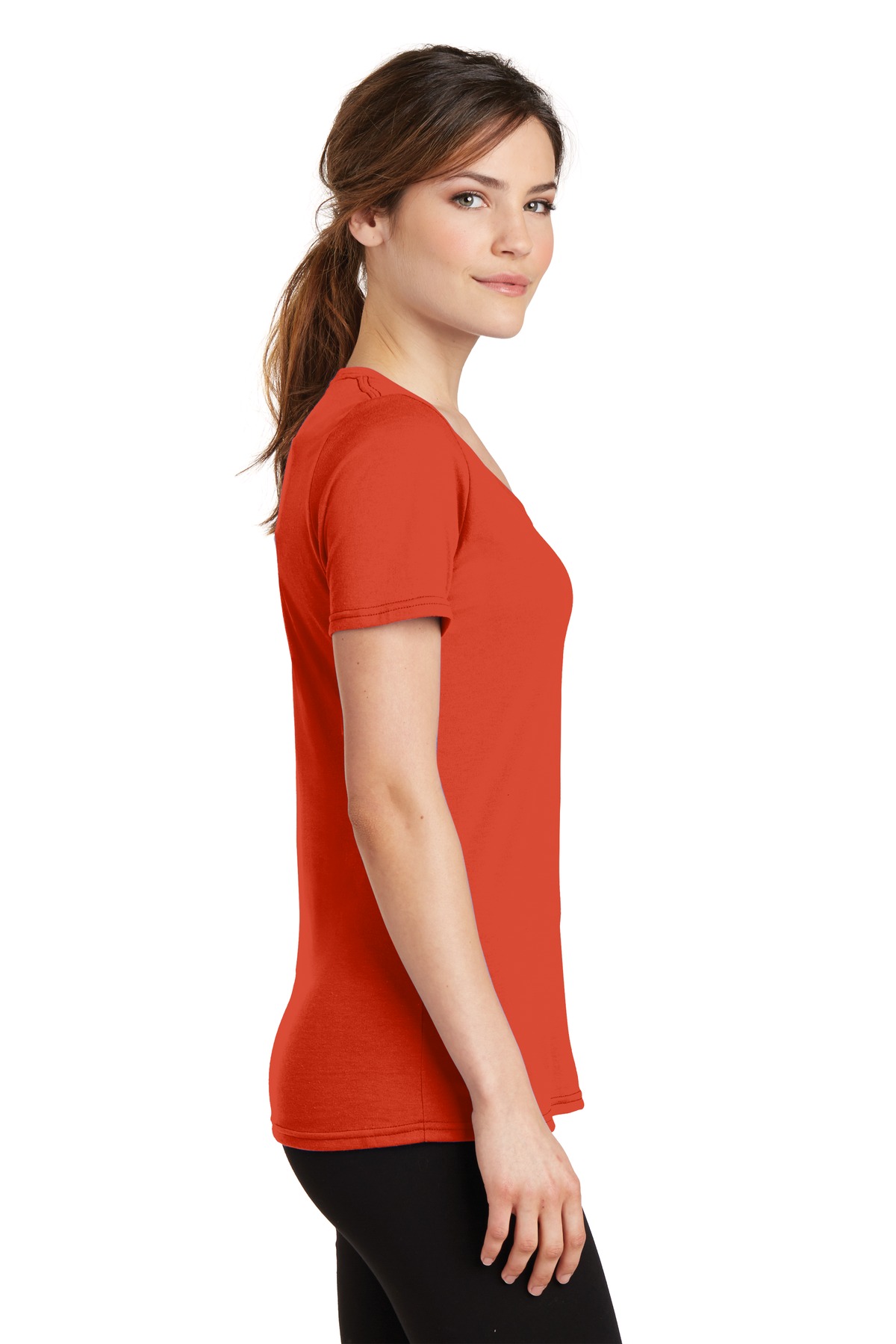 Port & Co Women's Performance Blend V-Neck Tee. LPC381V 27