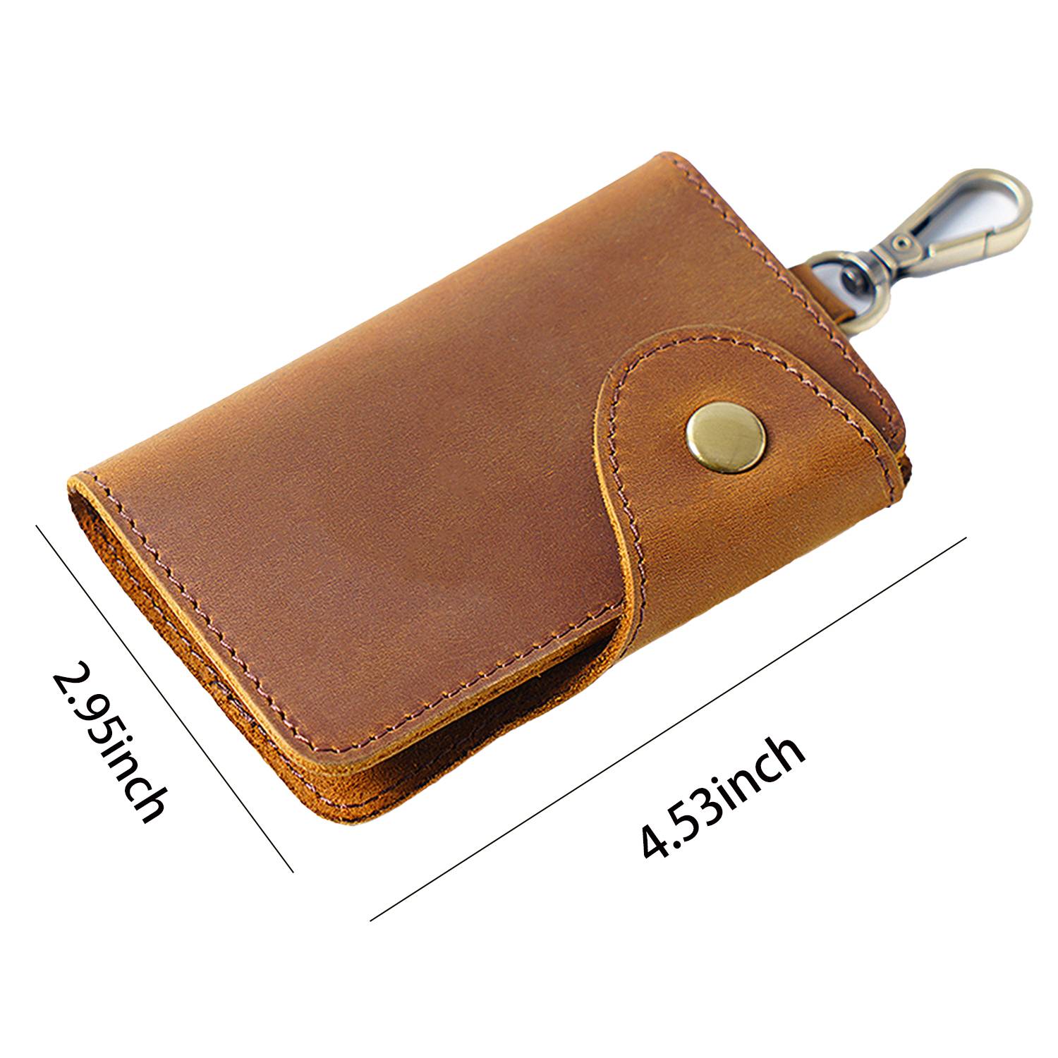 Genuine Leather Waist Key Holder Pouch 9
