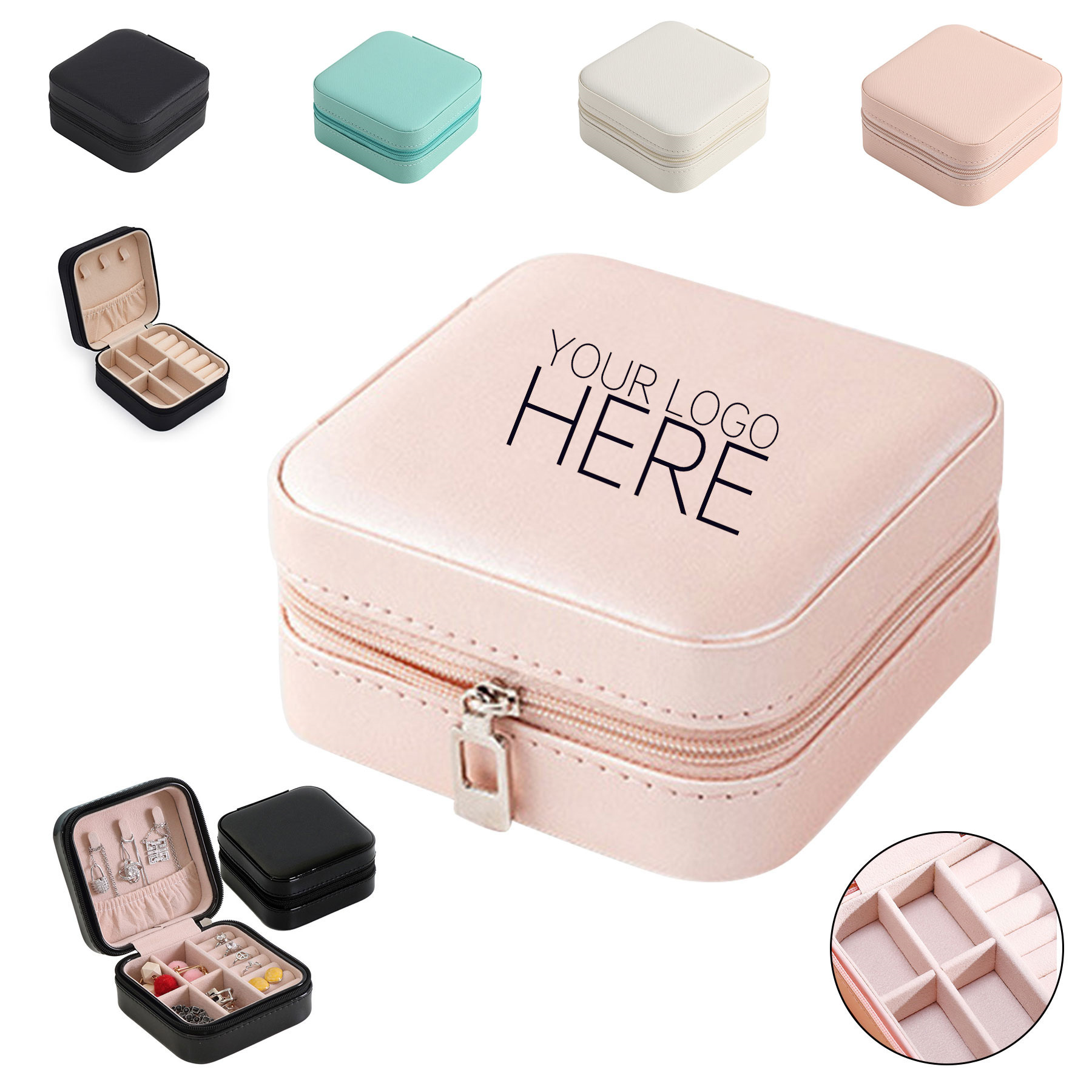 Mini Jewelry Travel Zipper Storage Case 2
