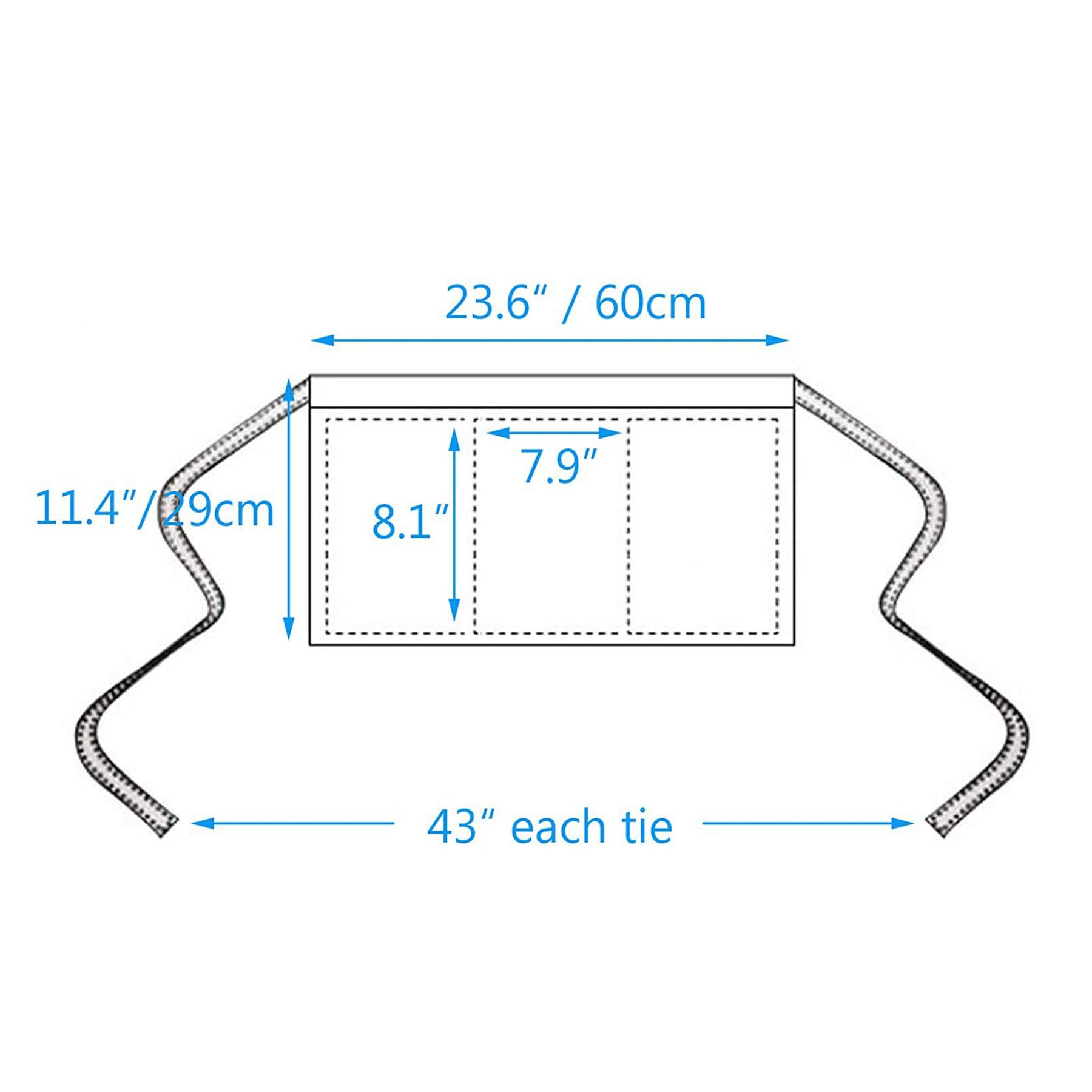 Waitress Aprons with 3 Pockets 2