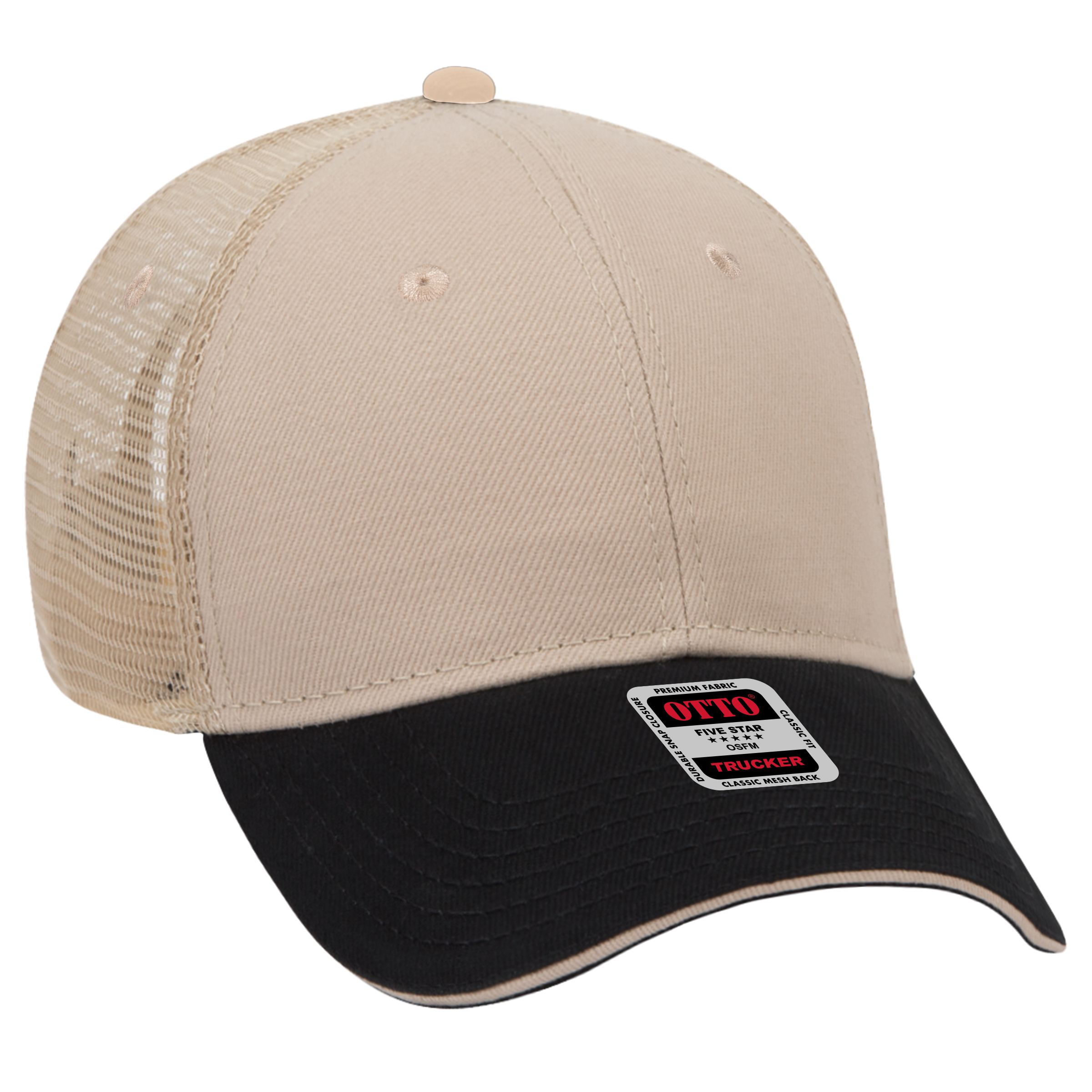 OTTO CAP® 6 Panel Low Profile Mesh Back Trucker Hat 28