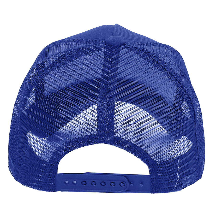 Stock Solid Color Cotton 5-Panel Trucker Cap 50