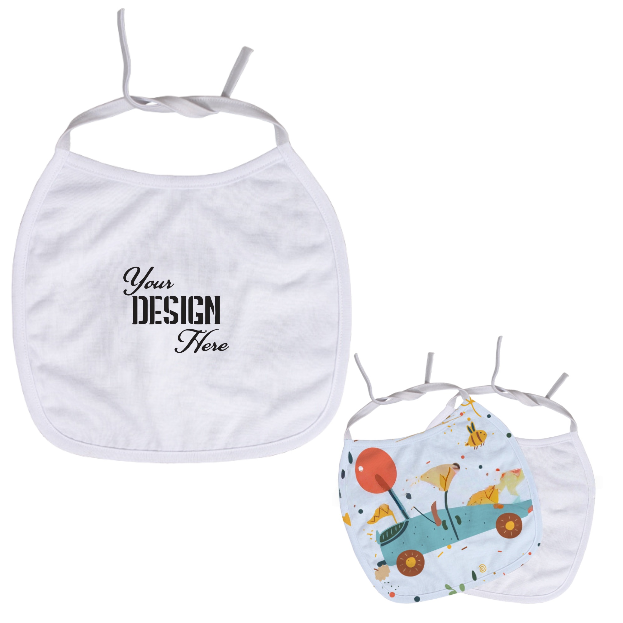 Small Baby Bib with Rope 3