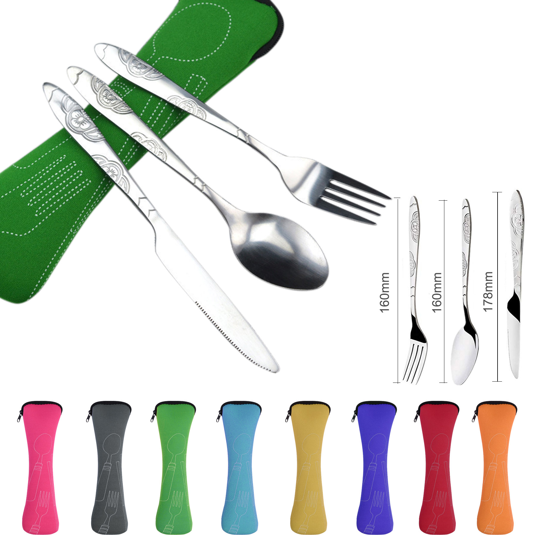 3 Pieces Cutlery Utensil Set 2