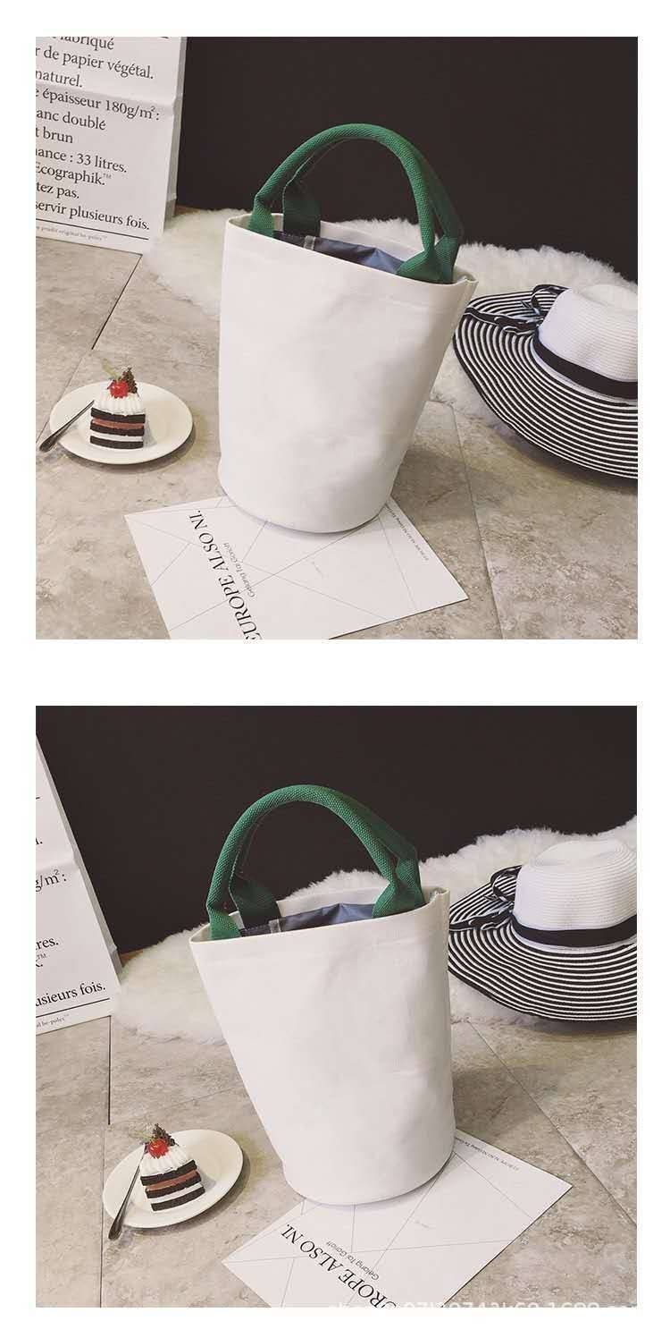 Tote Bag with Pocket Casual Bucket, custom tote bag with logo imprint 11