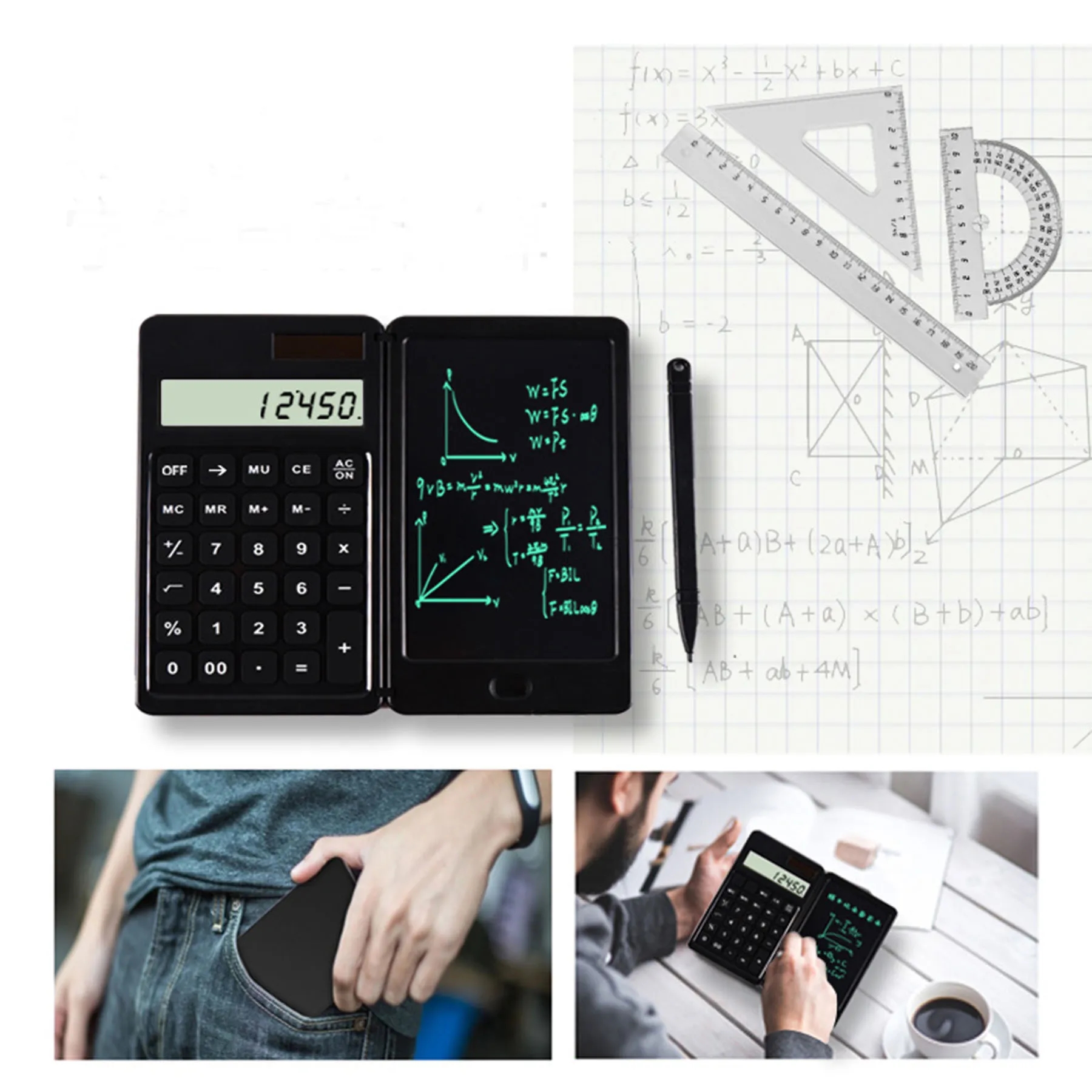 MOQ30 Solar Calculator With Notepad 4