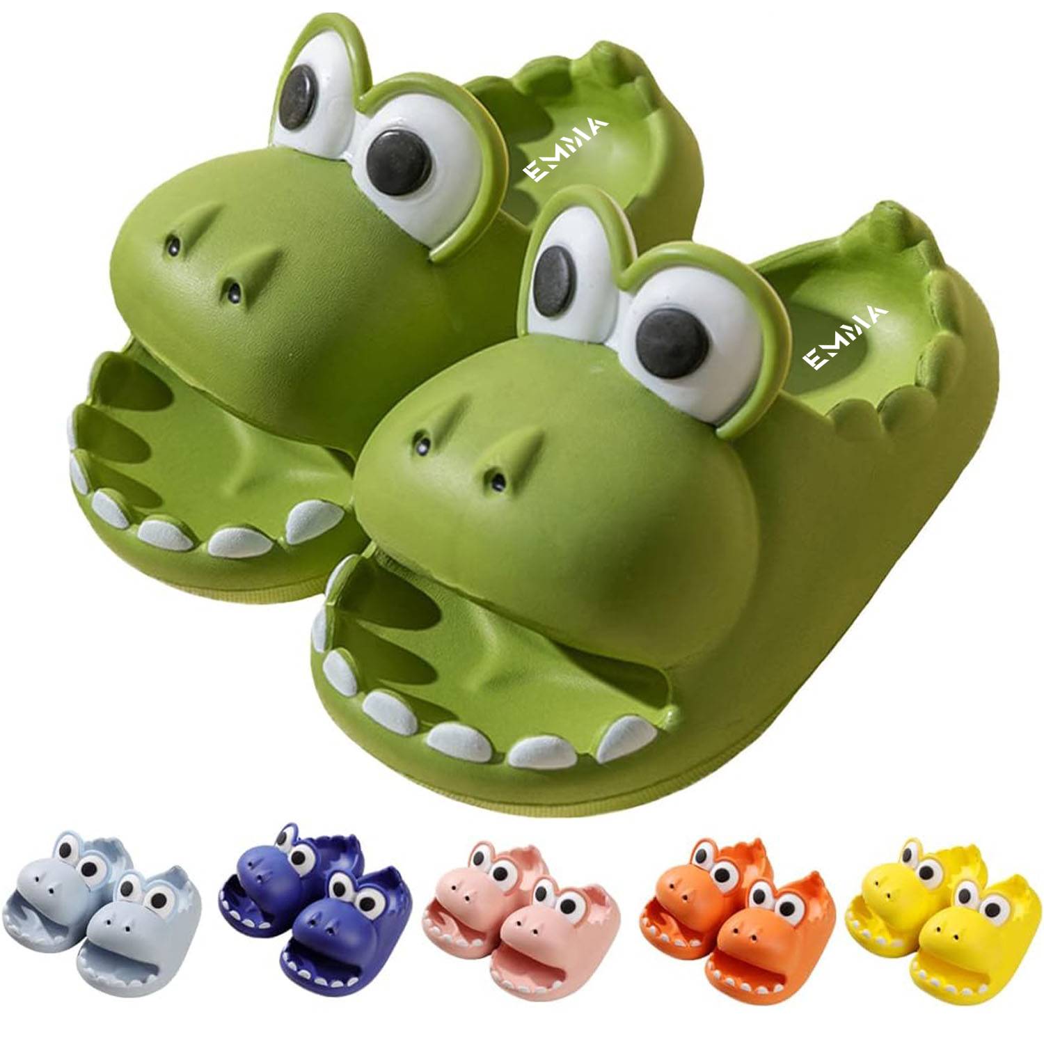 Dinosaur Slippers for Women Men Kids Anti-Slip Bathroom 2