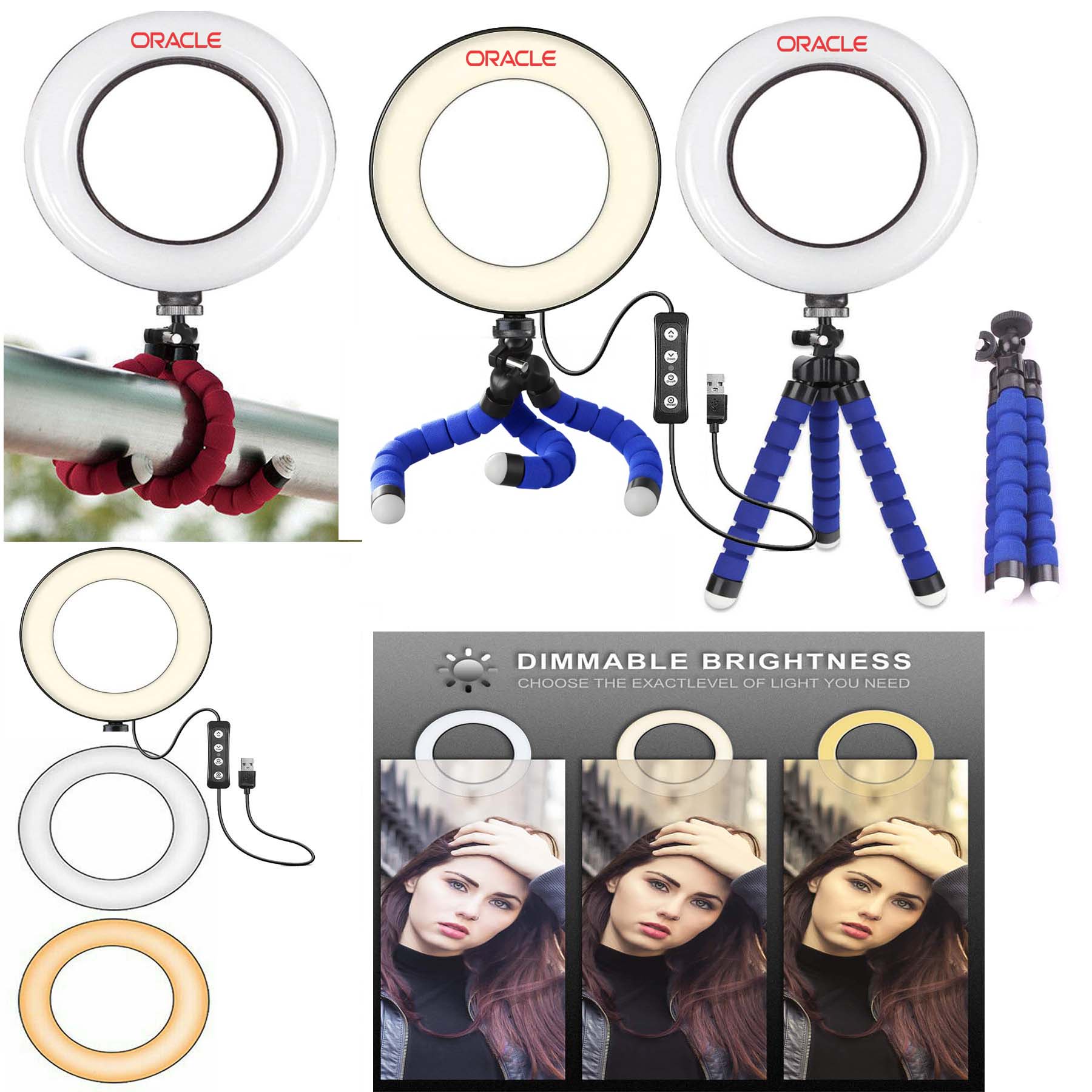 iBank ® 6" Ring Light with Tripod Stand 2
