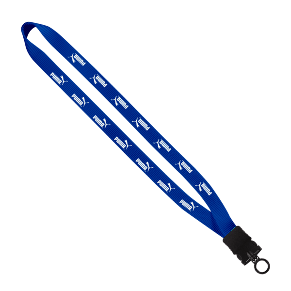 3/4" Smooth Nylon Lanyard with Snap-Buckle Release & O-Ring 35