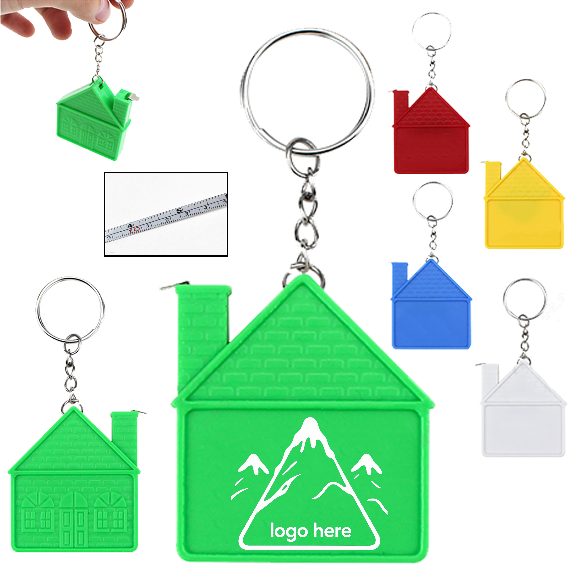 Mini House Tape Measure Keychain 4