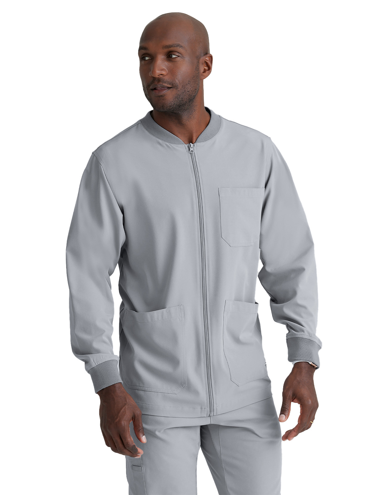 Skechers - Men's Three-Pocket Zip-Up Structure Warm-Up Scrub Jacket 46