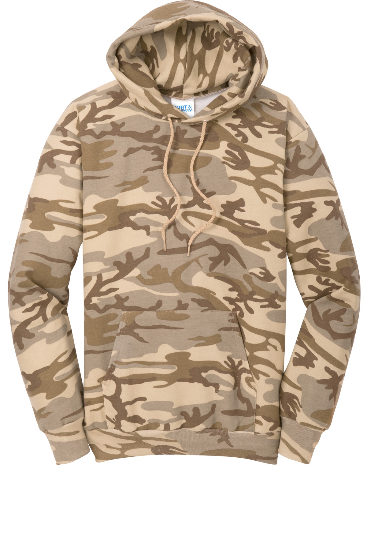 Port & Co Core Fleece Camo Pullover Hooded Sweatshirt. PC78HC 29