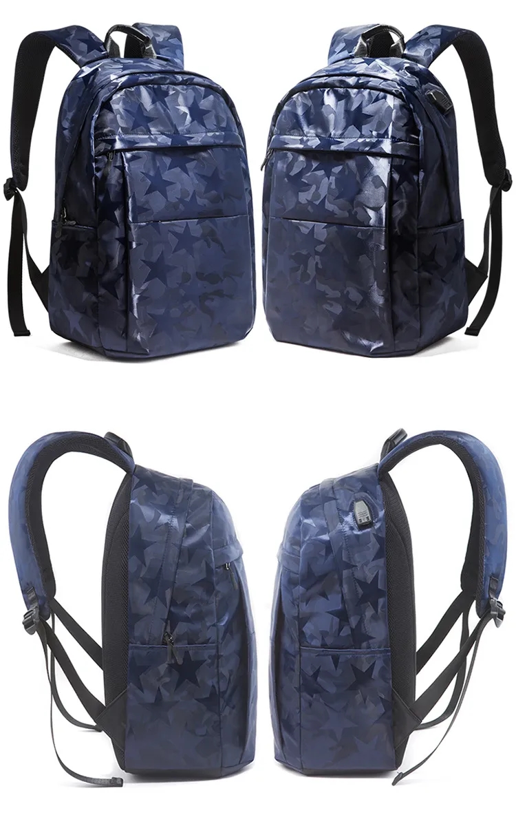 Simple Travel Laptops Backpacks With USB Charging Port 6