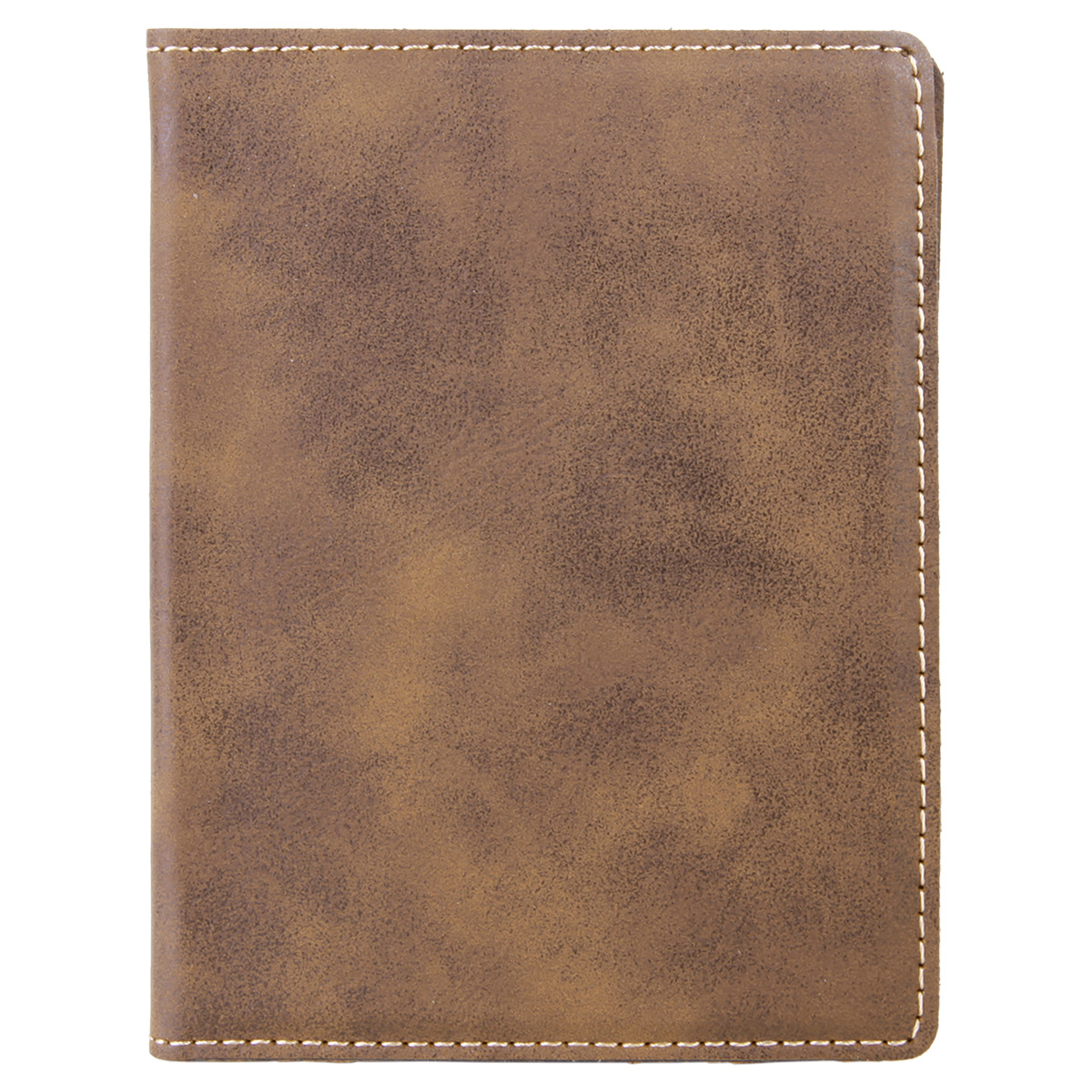 Rustic/Gold Leatherette Passport Holder 6