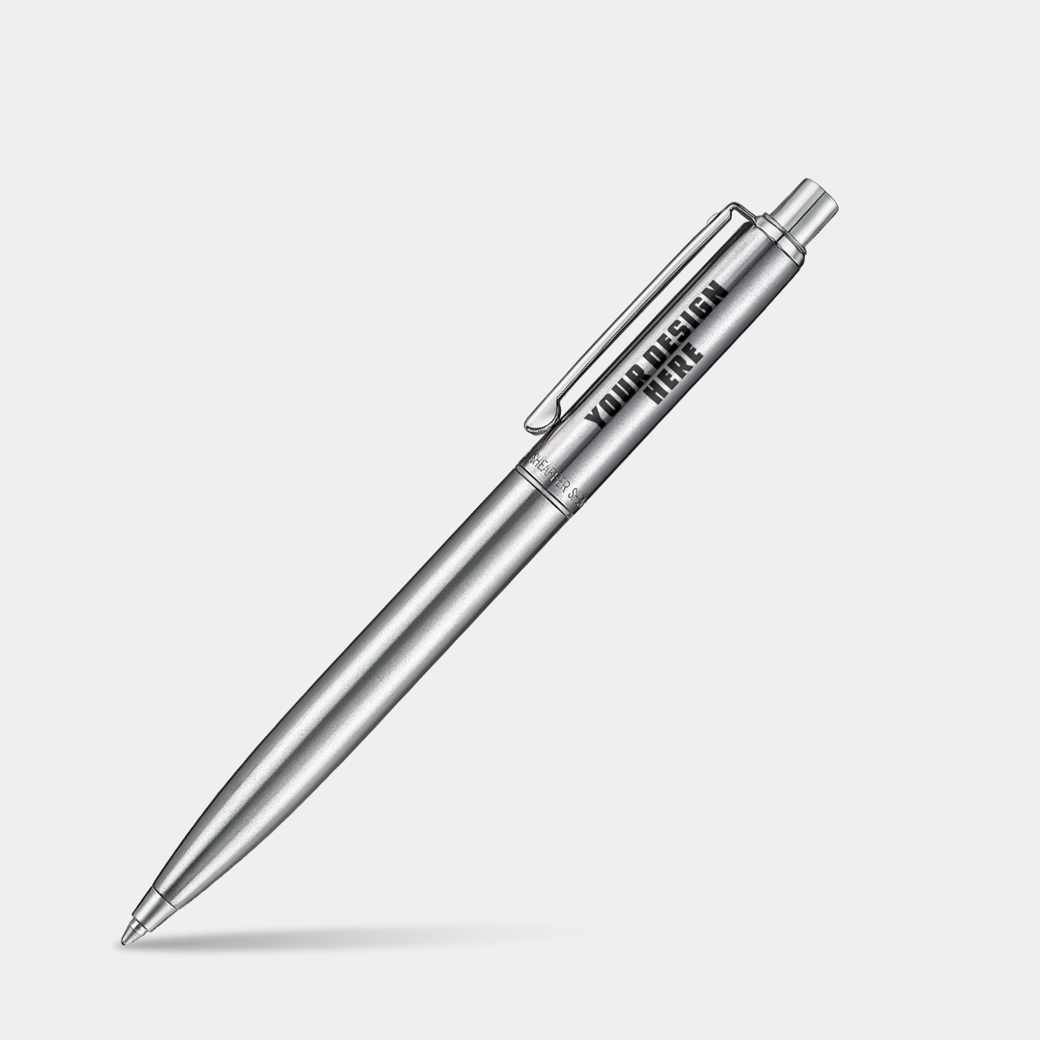 SHEAFFER® Sentinel Metal 330 Brushed Chrome Executive Ballpoint Pen w/ Gift Box 8