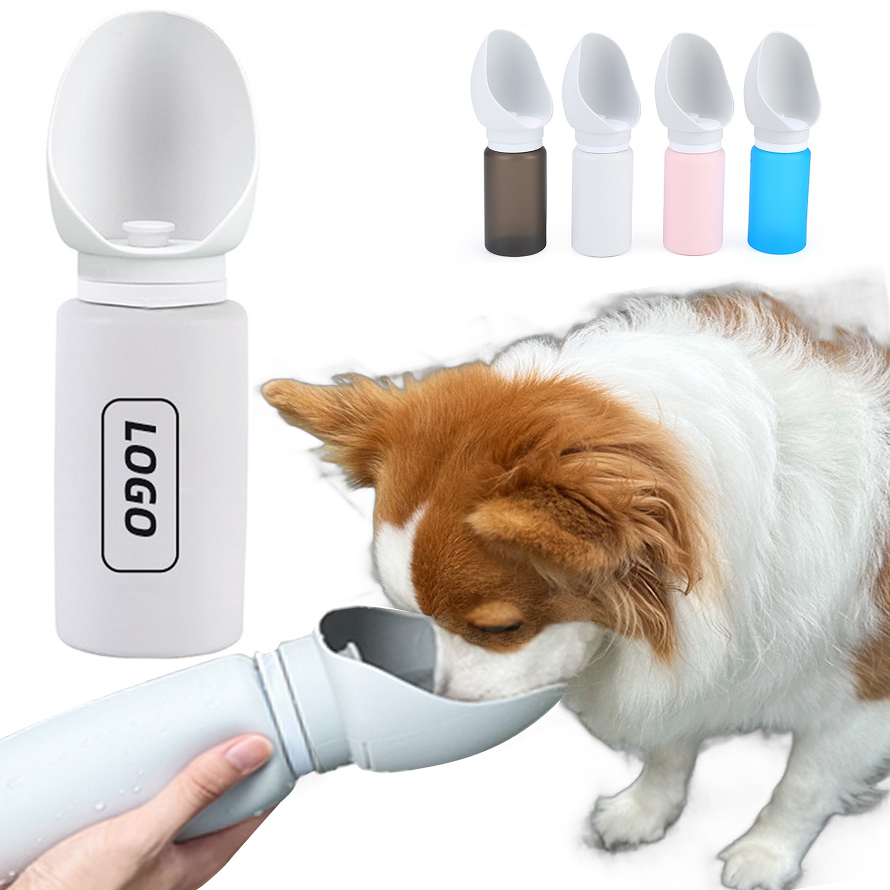 Collapsible Pet Water Bottle - 25 fl oz Food-Grade Silicone