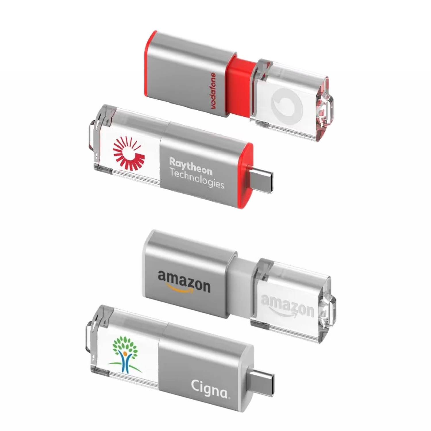 Slide Type-C LED OTG USB Flash Drive 3