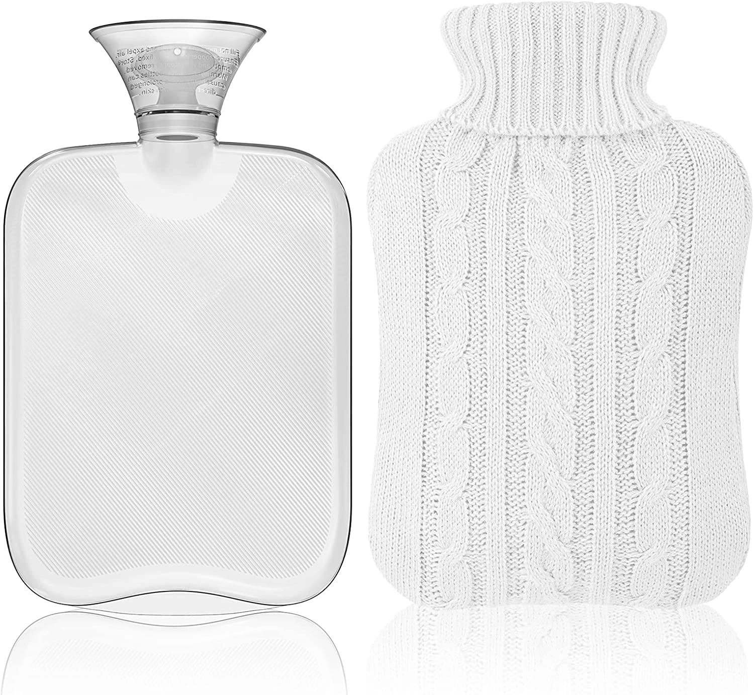2000Ml 2 Liter Rubber Hot Water Bottle With Cover Knitted 3