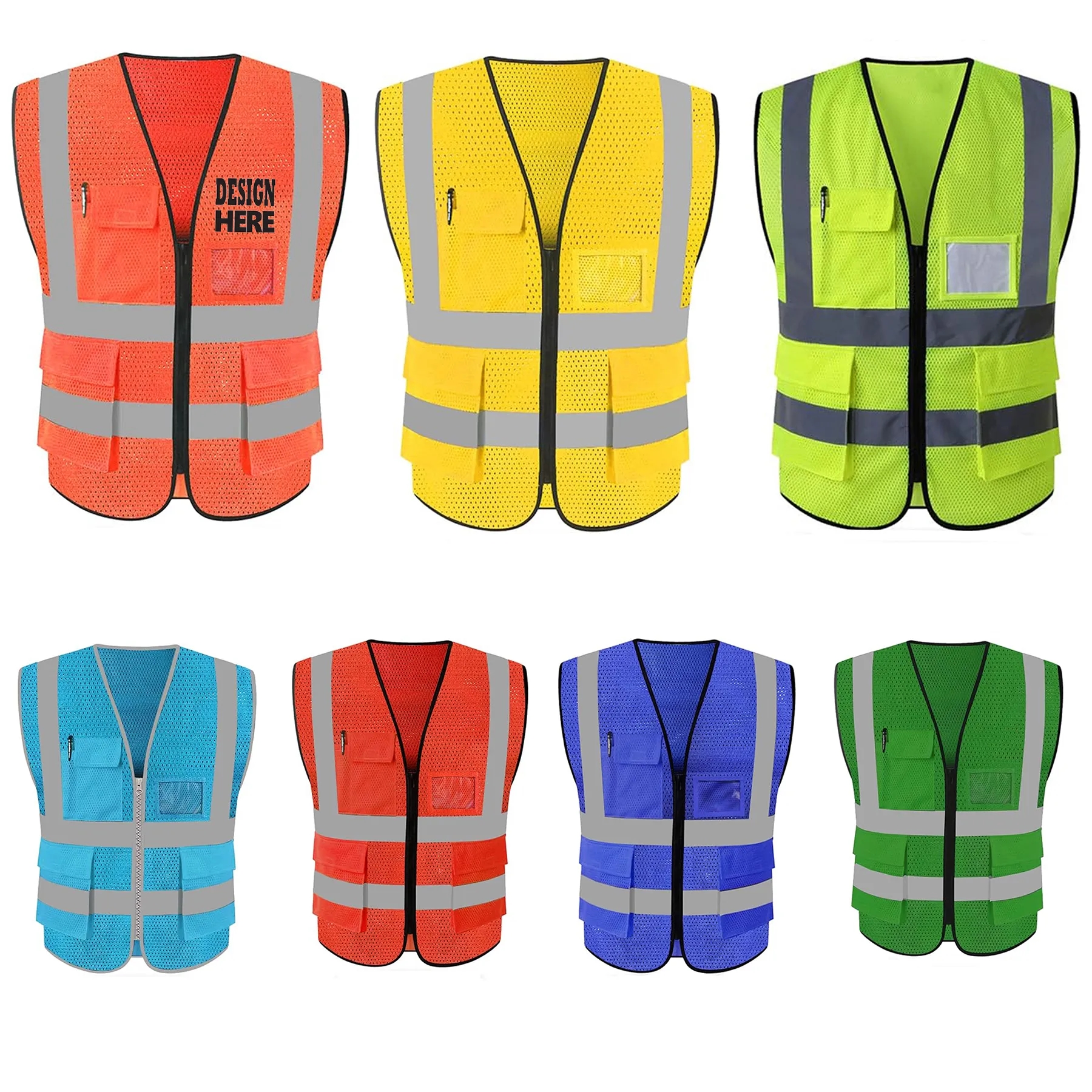 Safety High Visibility Reflective Vest 5