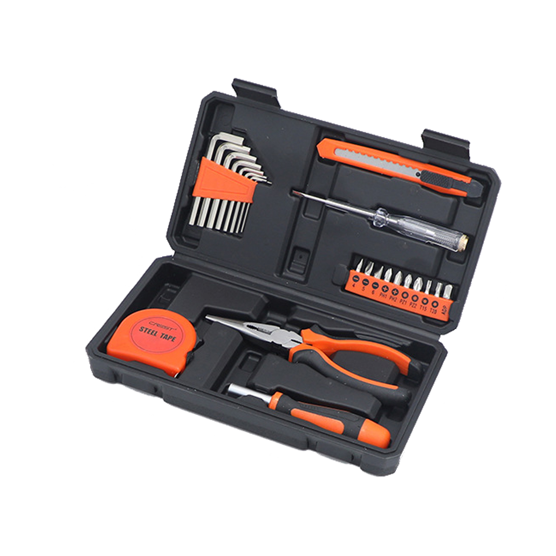 HandyPro 23pc Household Tool Set with Hex Wrench, Utility Knife, and Tape Measure 6