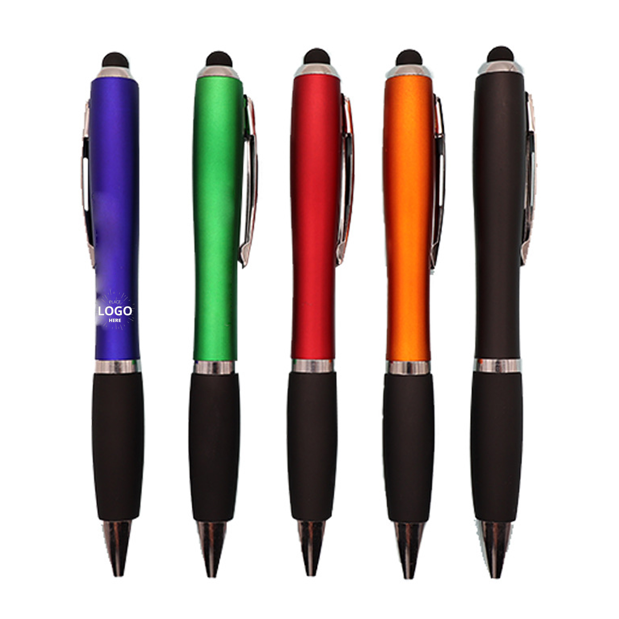 Light Up Logo Gourd Shape Touch Ballpoint Pen 2