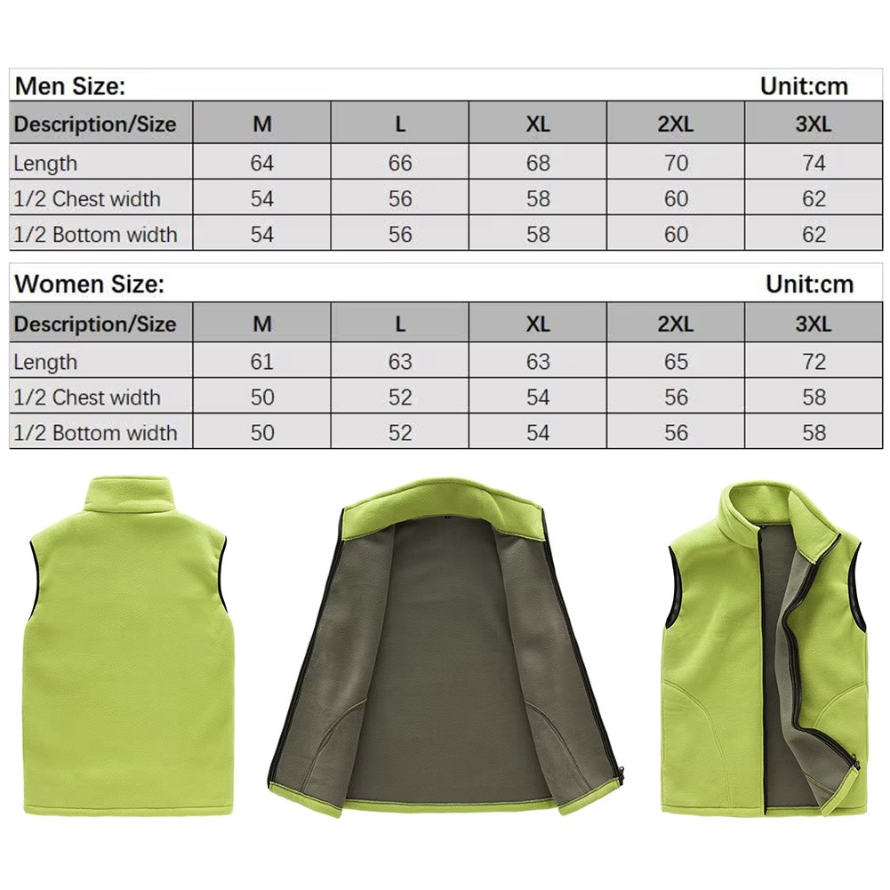 Men's Winter Autumn Fleece Warm Sherpa Thermal Vest 3