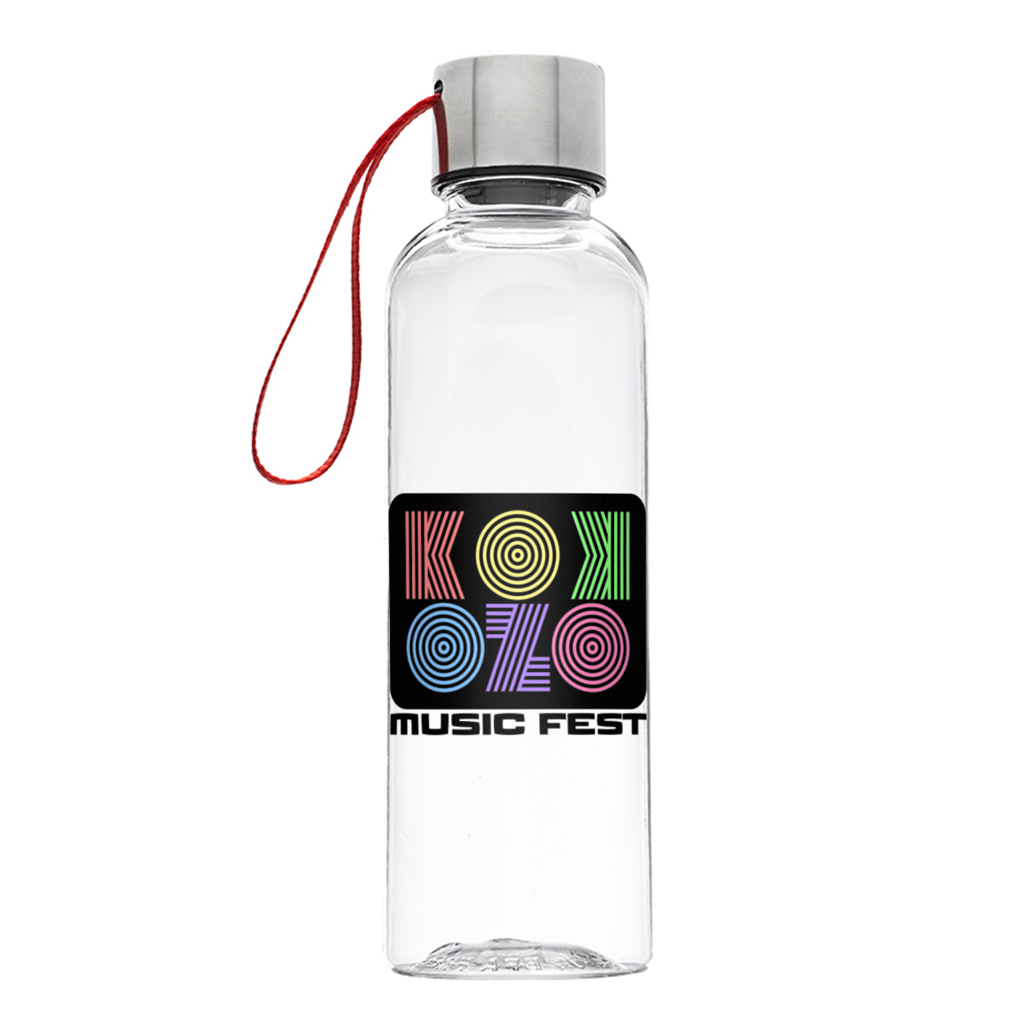 17 oz. Ostia Plastic Water Bottle (Full Color Imprint) 4