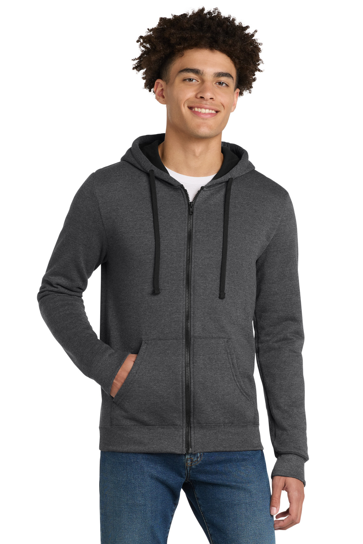 District The Concert Fleece Full-Zip Hoodie. DT800, custom hoodie or sweatshirt with logo imprint 39