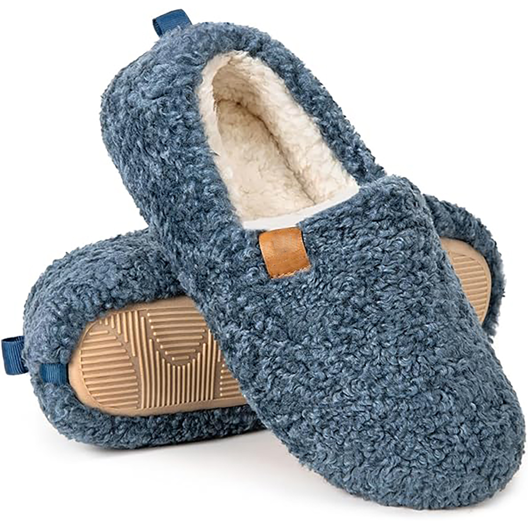 Women's Soft Curly Full Slippers 8