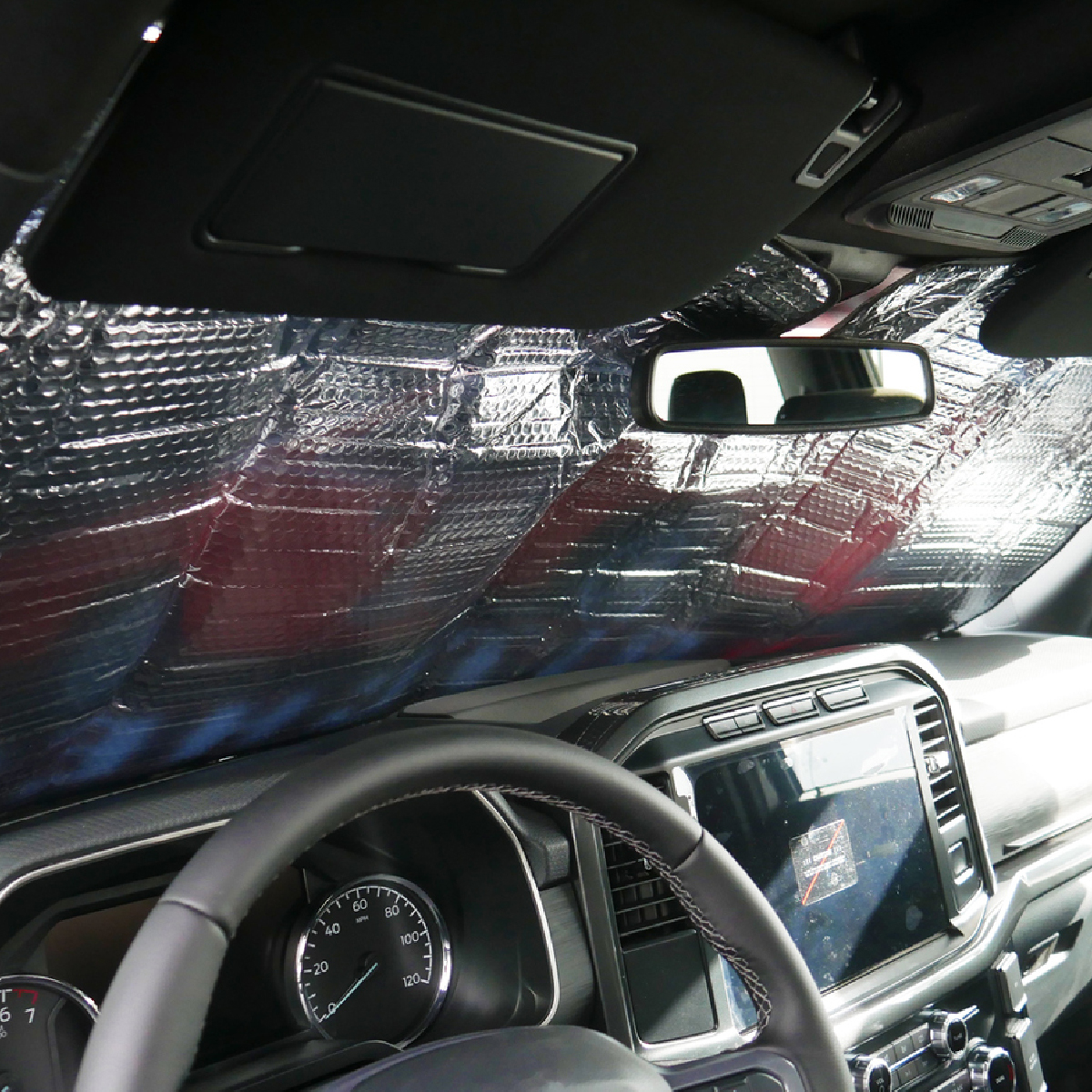 Custom Front Windshield Sun Shade (Large Size) 2