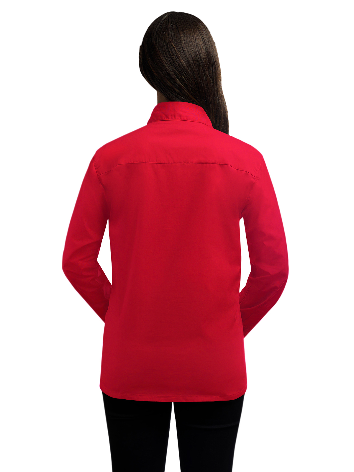 Blue Generation - Women's Pocketless Long Sleeve Superblend Poplin Shirt 52
