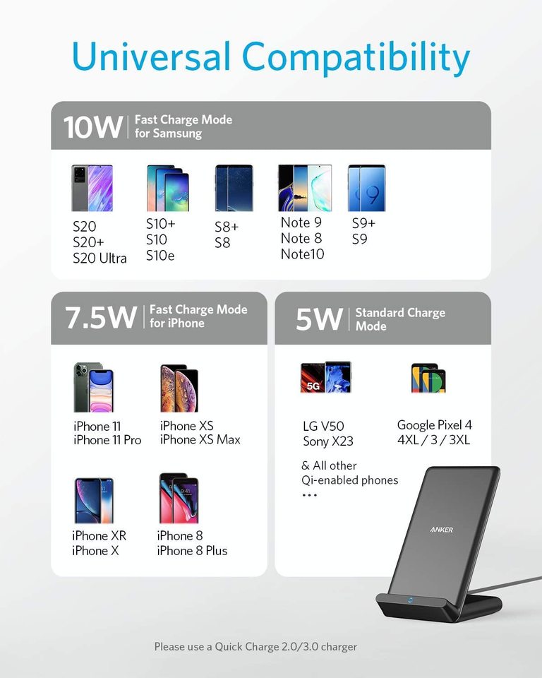Anker PowerWave 313 Qi Wireless Stand 6