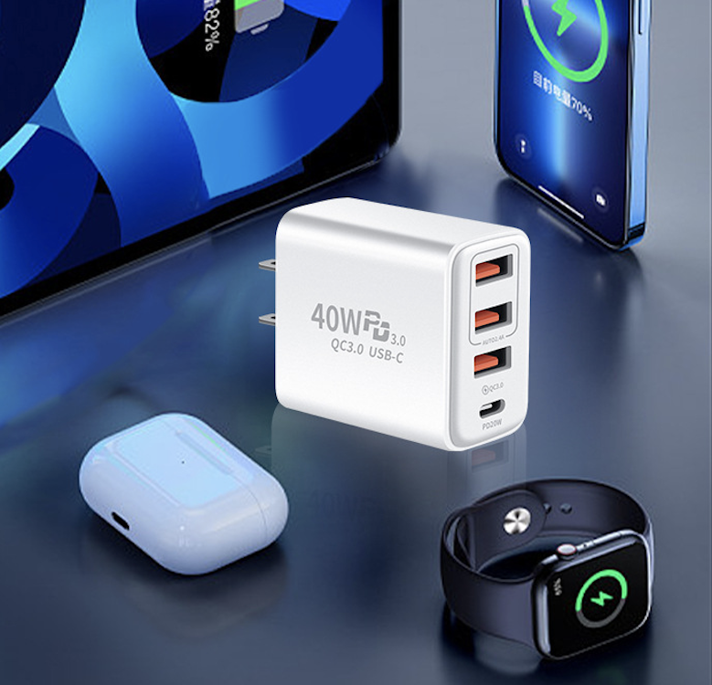40W Type C Charger Fast Charging Blocks PD Power Charger 5