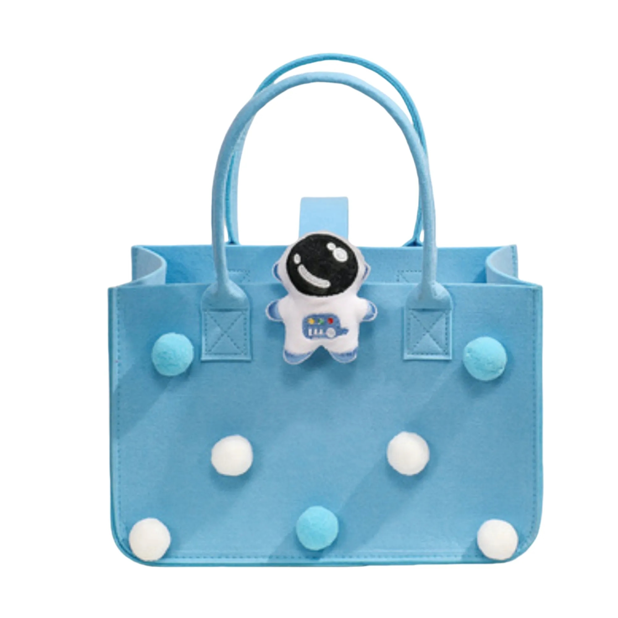 Large Capacity Shopping Tote Felt Bag, custom tote bag with logo imprint 11